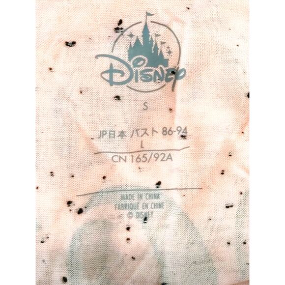 Disney Lilo and Stitch Ohana Means Family V-Neck T-Shirt Pink Womens Size Small - Picture 3 of 5